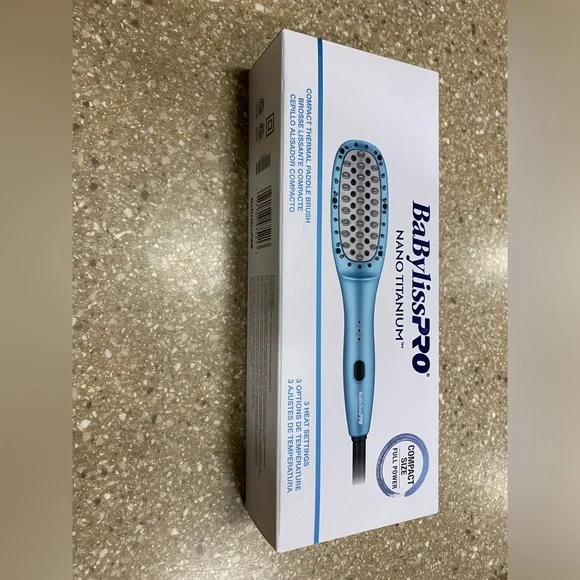 BabylissPro Thermal Paddle Brush Nano Titanium - Picture 2 of 3